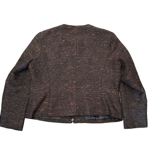 Coldwater Creek Brown Textured Zip Up Jacket Sz PL (14-16) - Picture 2 of 15